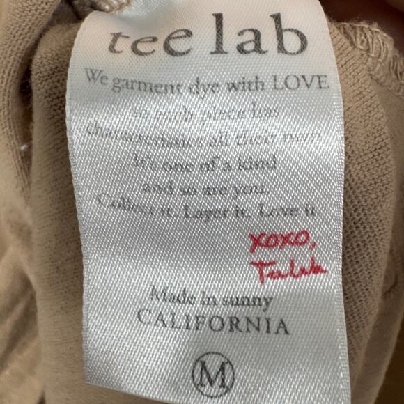 Frank & Eileen Asymmetrical Tunic Tee Long Sleeve Lagenlook Cappuccino SZ M FLAW - Picture 8 of 9